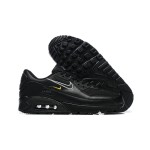 Nike Air Max 90 DX2651-001 - Black Sneakers with Silver & Yellow Accents