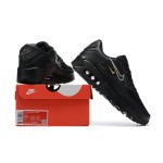 Nike Air Max 90 DX2651-001 - Black Sneakers with Silver & Yellow Accents