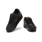 Nike Air Max 90 DX2656-001 Black Sneakers with Orange Swoosh