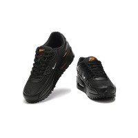 Nike Air Max 90 DX2656-001 - Black Sneakers with Orange Swoosh Layers | Sleek Design & Everyday Comfort