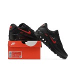 Nike Air Max 90 DX9272-001 - Schwarze Sneakers mit rotem Swoosh