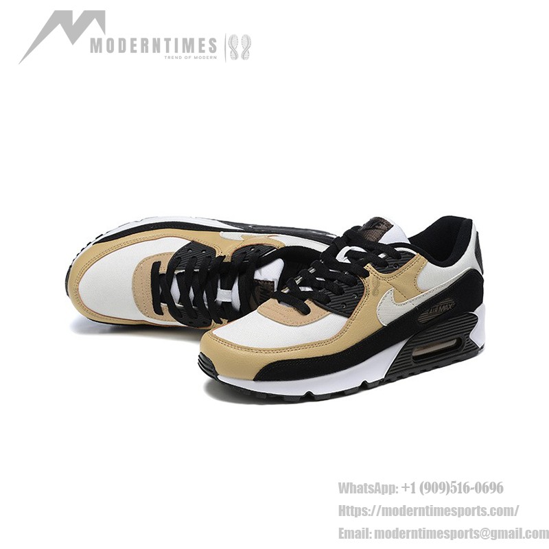 Nike Air Max 90 DZ3522-001 베이지, 블랙, 화이트의 세련된 스니커즈