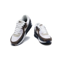 Nike Air Max 90 DZ3522-002 - White Sneakers with Brown & Navy Accents | Timeless Design & Everyday Comfort