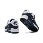 Nike Air Max 90 DZ3522-002 - Weiße Sneaker mit Braunen & Marineblauen Overlays