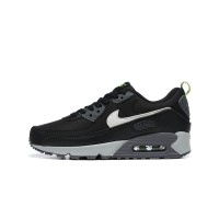 Nike Air Max 90 DZ4495-001 - Black Sneakers with White Swoosh & Neon Green Accents | Sleek Comfort & Modern Design