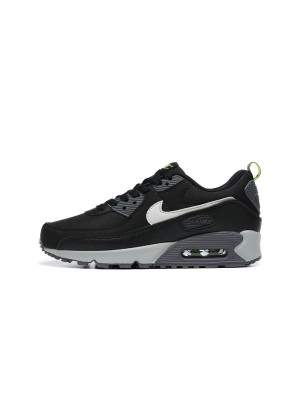 Nike Air Max 90 DZ4495-001 - Schwarze Sneaker mit Weißem Swoosh & Neon-Grünen Akzenten | Schlanker Komfort & Modernes Design