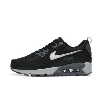 Nike Air Max 90 DZ4495-001 - ブラックスニーカー、ホワイトスウッシュ＆ネオングリーンアクセント付き | 洗練された快適さとモダンなデザイン