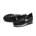 Nike Air Max 90 DZ4495-001 - Schwarze Sneaker mit Weißem Swoosh & Neon-Grünen Akzenten