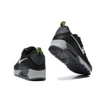 Nike Air Max 90 DZ4495-001 - Schwarze Sneaker mit Weißem Swoosh & Neon-Grünen Akzenten