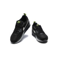 Nike Air Max 90 DZ4495-001 - Black Sneakers with White Swoosh & Neon Green Accents | Sleek Comfort & Modern Design