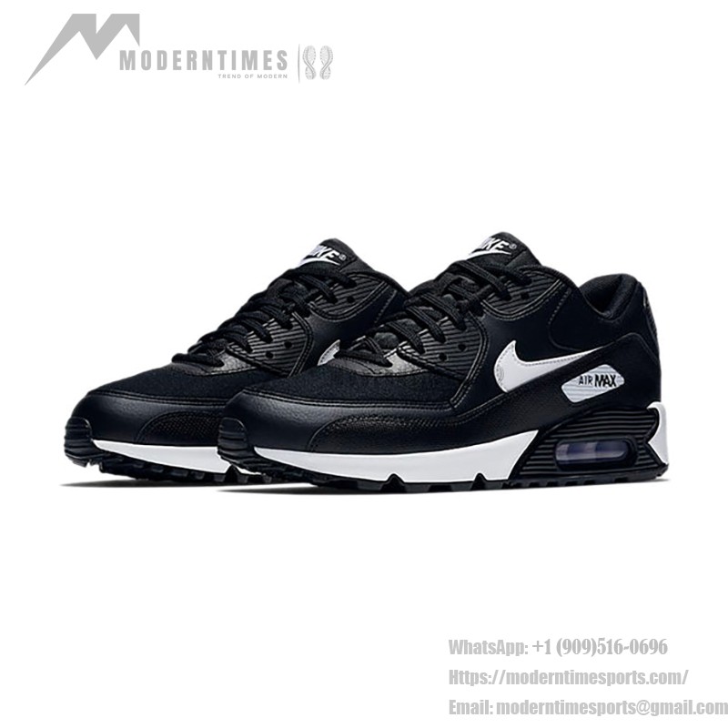 Nike Air Max 90 Essential 'Black/White' 325213-047 - Classic Black Sneakers with Max Air Cushioning