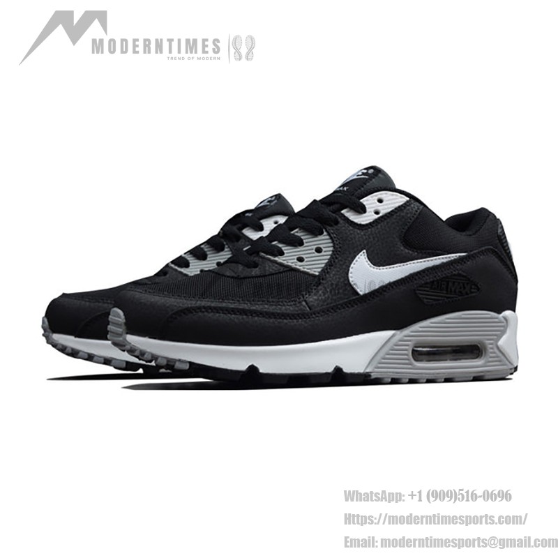 Nike Air Max 90 Essential 'Black/White' 616730-012 - Sleek Black Sneakers with White Accents and Max Air Cushioning