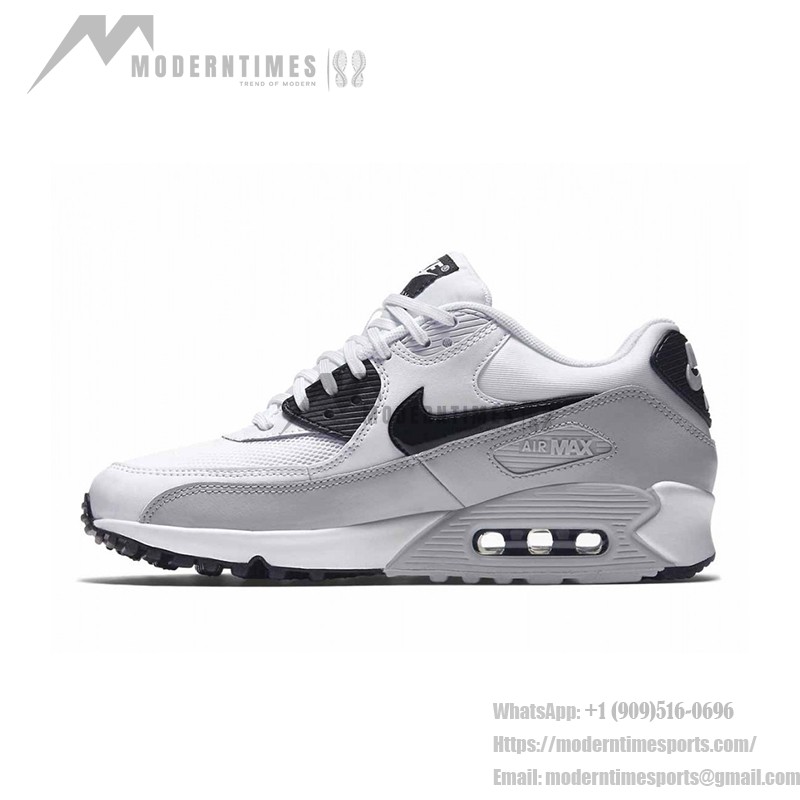 Nike Air Max 90 Essential 616730-111 - Weiß & Schwarze Sneaker mit Air-Dämpfung