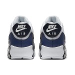 Nike Air Max 90 Essential 'ホワイト/ネイビー/イエロー' AJ1285-101 - ネイビーとイエローアクセントが映えるホワイトスニーカー