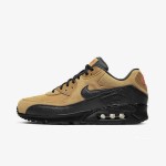 Nike Air Max 90 Essential 'Tan Suede/Black' AJ1285-700 - Tan Suede Sneakers with Black Overlays