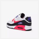 Nike Air Max 90 Essential 'White/Red/Black/Purple' AJ1285-106 - White Sneakers with Red, Black, and Purple Accents