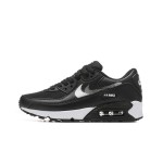 Nike Air Max 90 FD0657-001 - Black Sneakers with Metallic Silver Swoosh