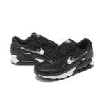 Nike Air Max 90 FD0657-001 - Black Sneakers with Metallic Silver Swoosh