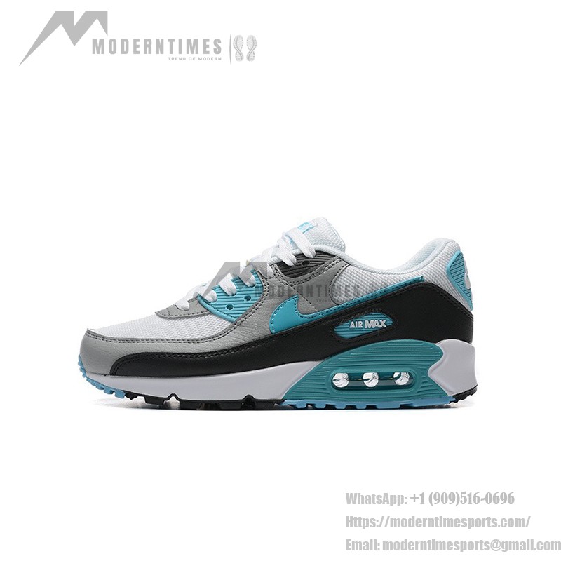 Nike Air Max 90 FD0678-100 - Weiße Sneaker mit blauen und grauen Akzenten