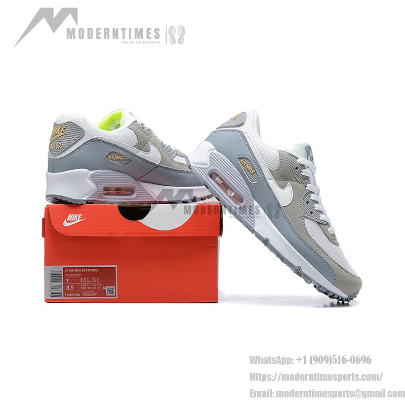 Nike Air Max 90 FJ4824-001 - White, Beige & Gray Sneakers