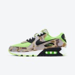 Nike Air Max 90 'Green Camo' CW4039-300、グリーンメッシュとカモフラージュオーバーレイ付き