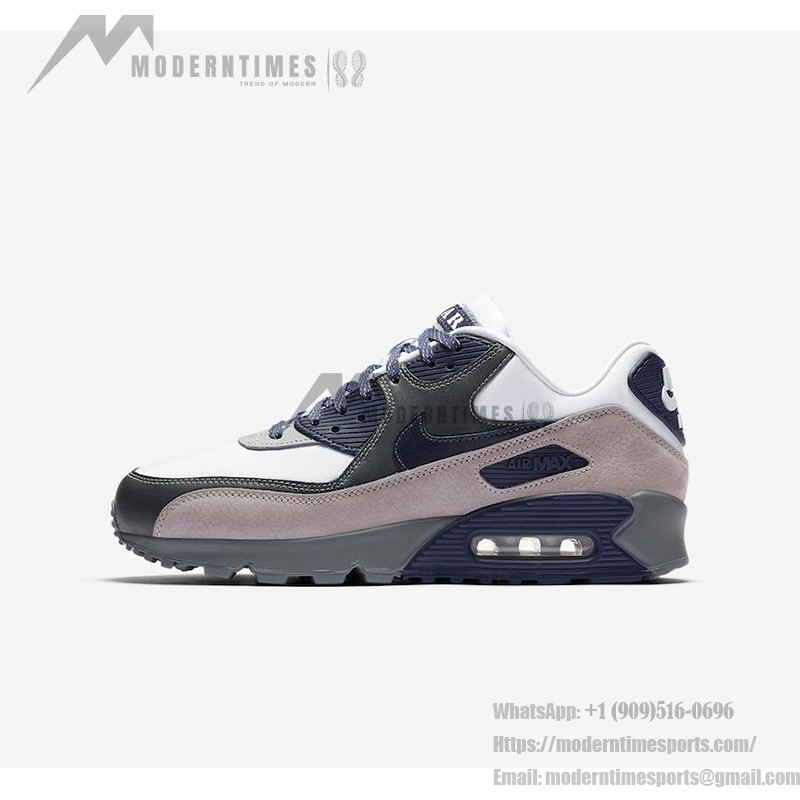 Nike Air Max 90 'Lahar Escape' CI5646-100 in grey, navy, and white with suede and leather details