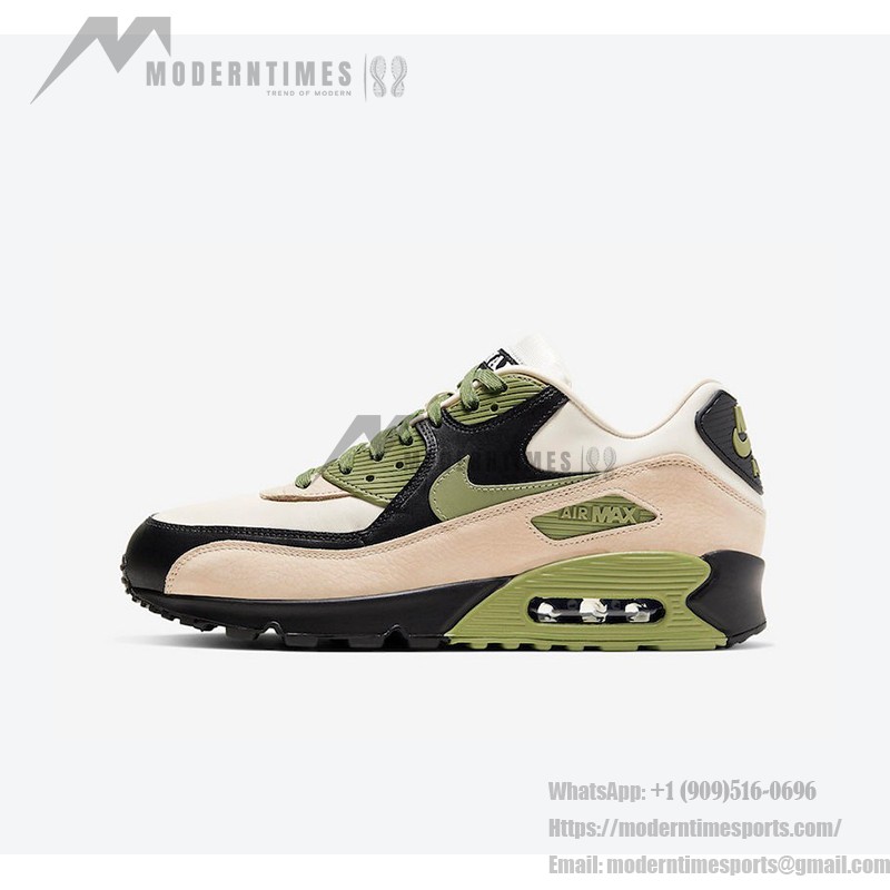 Nike Air Max 90 'Lahar Escape Olive' CI5646-200 mit Oliv-, Beige- und Schwarztönen und Wildleder- und Lederdetails