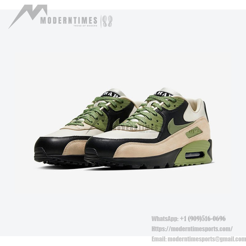 Nike Air Max 90 'Lahar Escape Olive' CI5646-200 mit Oliv-, Beige- und Schwarztönen und Wildleder- und Lederdetails