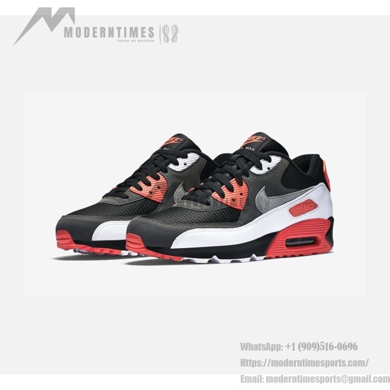 Nike Air Max 90 OG 'Infrared' 725233-006 - Black, White, and Infrared Sneakers with Max Air Cushioning