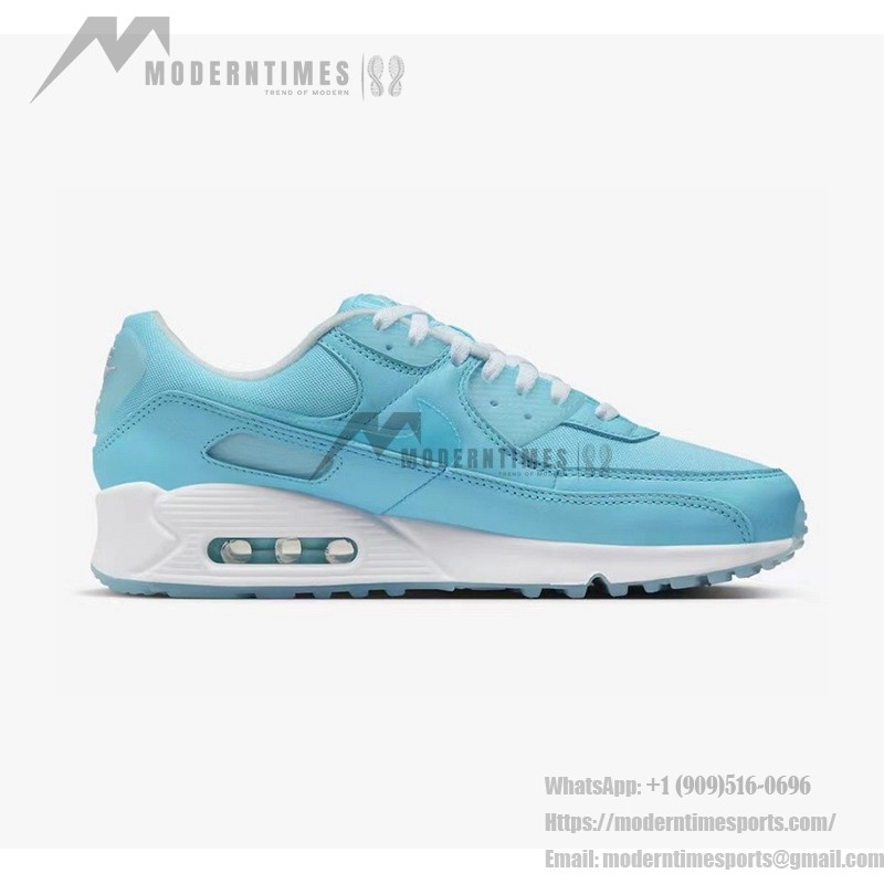 Nike Air Max 90 'Ocean Bliss' FD0734-442 in calming ocean blue with white accents