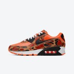 Nike Air Max 90 'Orange Camo' CW4039-800 featuring bright orange tones and camouflage print