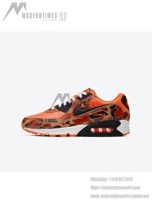 Nike Air Max 90 'Orange Camo' CW4039-800 - Bold Camouflage with Vibrant Style