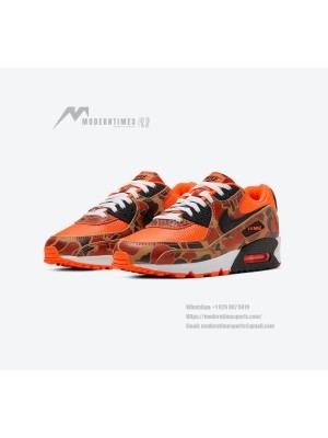 Nike Air Max 90 'Orange Camo' CW4039-800 - Bold Camouflage with Vibrant Style