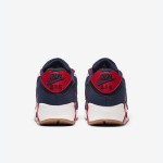 Nike Air Max 90 Premium 'Navy/Red/White' CJ0611-101 with vibrant navy, red, and white accents