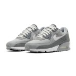 Nike Air Max 90 Premium 'Light Smoke Grey' DA1641-001 in grey tones with white and dark grey accents