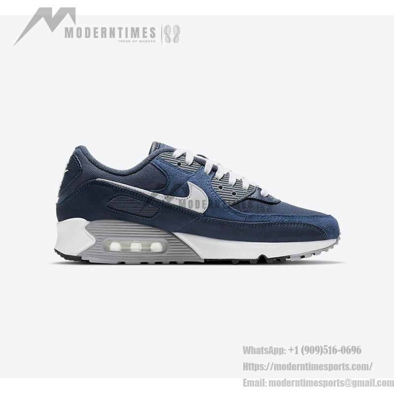 Nike Air Max 90 Premium 'Obsidian/Weiß' DA1641-400 in Marineblau und Weiß