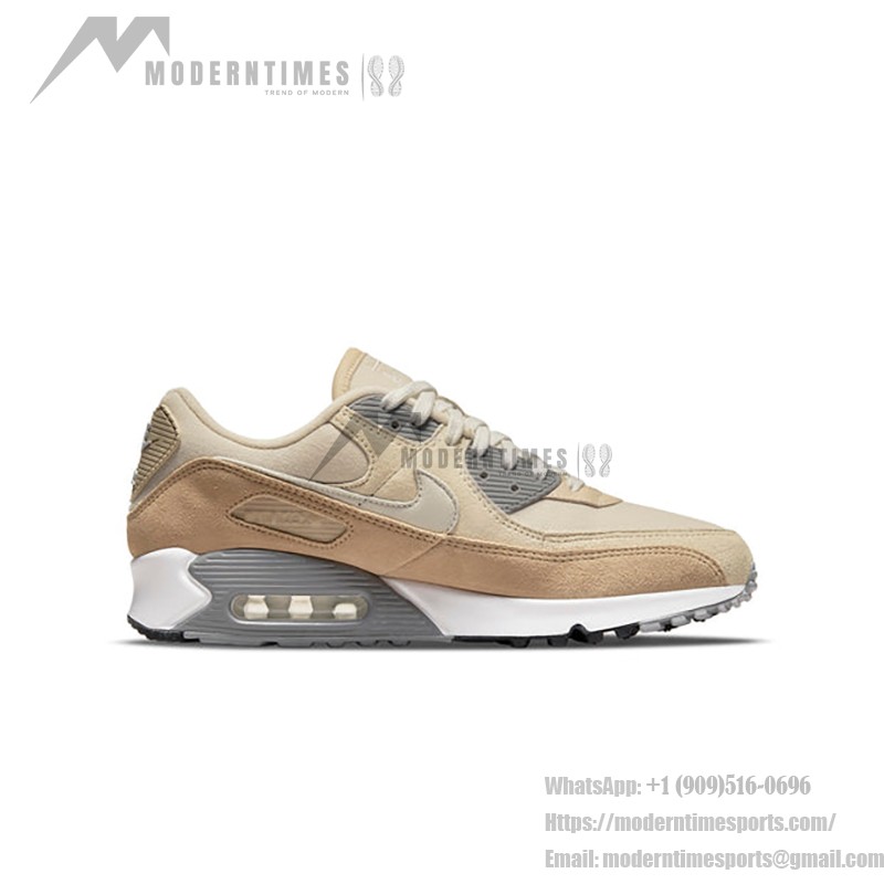 Nike Air Max 90 Premium 'Sandstone/Light Iron Ore' DA1641-201 in beige and grey tones