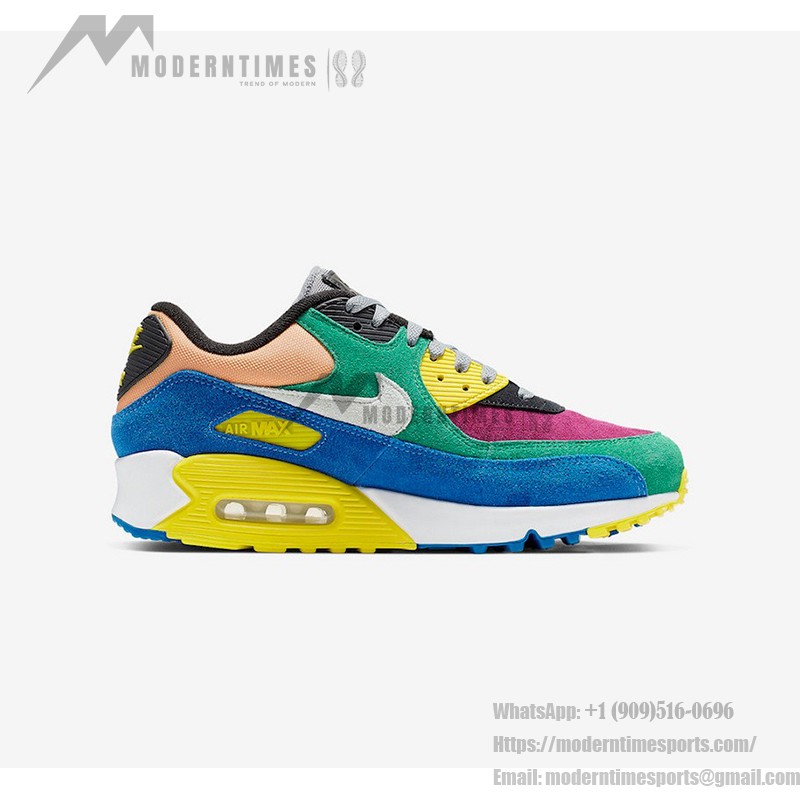 Nike Air Max 90 QS 'Viotech' CD0917-300 - Multicolored Sneakers with Max Air Cushioning