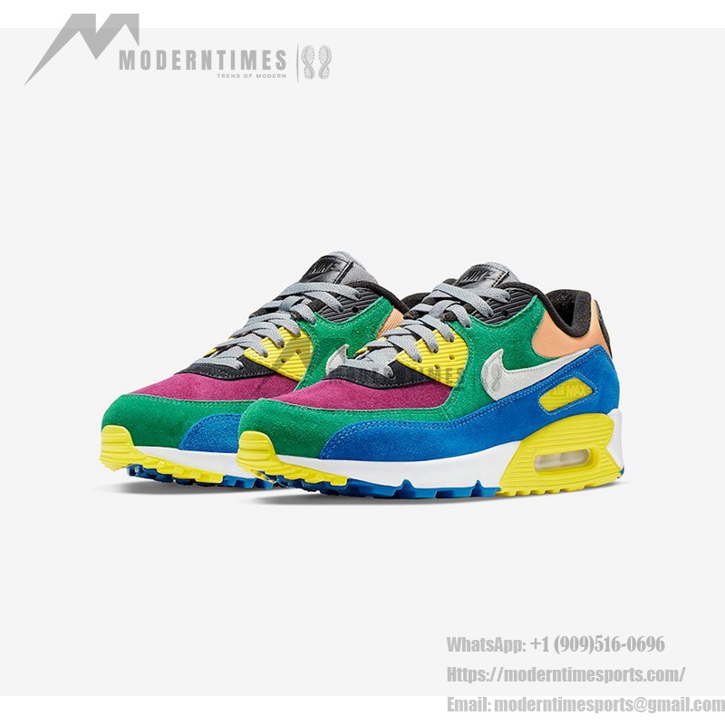 Nike Air Max 90 QS 'Viotech' CD0917-300 - Multicolored Sneakers with Max Air Cushioning