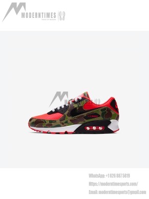 Nike Air Max 90 'Reverse Duck Camo' CW6024-600 - Bold Camo with Vibrant Infrared Accents