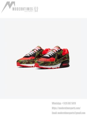 Nike Air Max 90 'Reverse Duck Camo' CW6024-600 - Bold Camo with Vibrant Infrared Accents