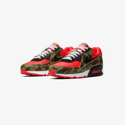 Nike Air Max 90 'Reverse Duck Camo' CW6024-600 - Bold Camo with Vibrant Infrared Accents