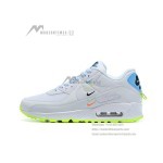 Nike Air Max 90 SE 'Worldwide' CK7069-100 - White Sneakers with Neon Accents and Max Air Cushioning