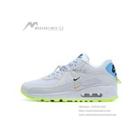 Nike Air Max 90 SE 'Worldwide' CK7069-100 | Clean White Design with Neon Accents and Max Air Comfort