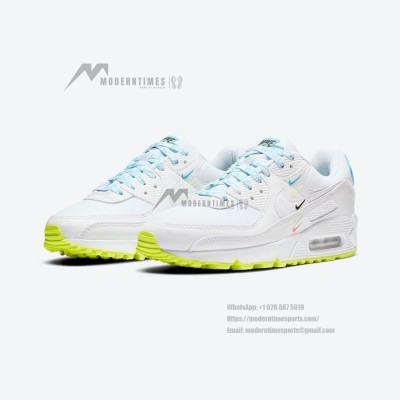 Nike Air Max 90 SE 'Worldwide' CK7069-100 | Clean White Design with Neon Accents and Max Air Comfort