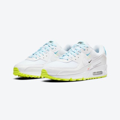 Nike Air Max 90 SE 'Worldwide' CK7069-100 | Clean White Design with Neon Accents and Max Air Comfort