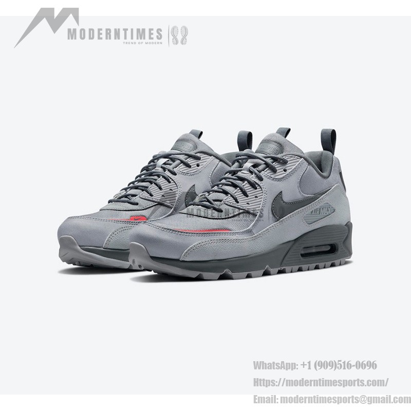 Nike Air Max 90 Surplus DC9389-001 - 견고한 디자인의 울프 그레이 스니커즈