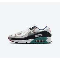 Nike Air Max 90 DJ5190-100 - "Swingman" Edition | Baseball-Inspired Design with Navy, Red & Teal Accents