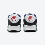 Nike Air Max 90 DJ5190-100 Swingman Edition - Baseball-inspired sneakers with navy, red, and teal accents