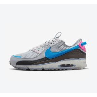 Nike Air Max 90 Terrascape DM0033-004 - Vibrant Grey with Blue & Pink Accents | Sustainable Outdoor Sneaker